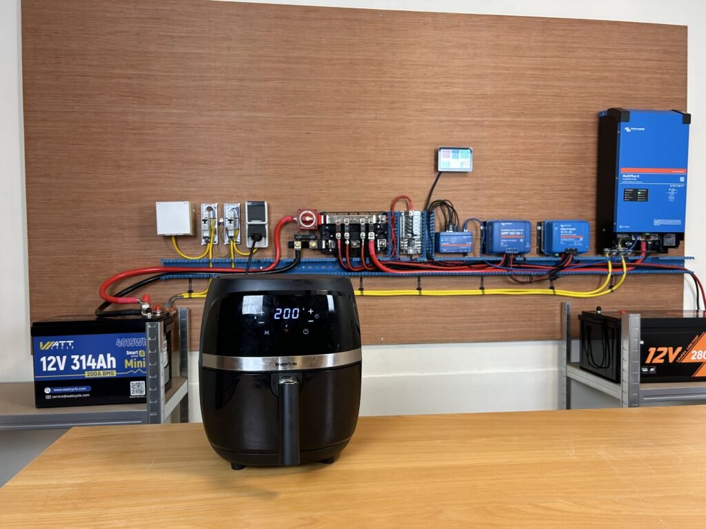 Airfryer off grid set up