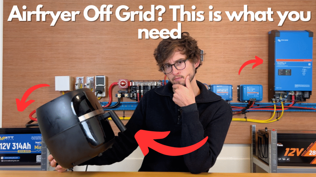 How to use an airfyer off grid using a inverter